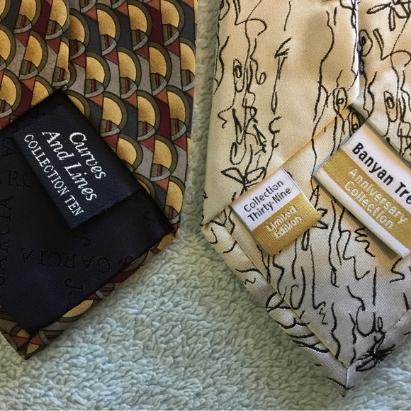 4 J. GARCIA TIES Bundled together. SILK. Approx. 57” long - Picture 3 of 5